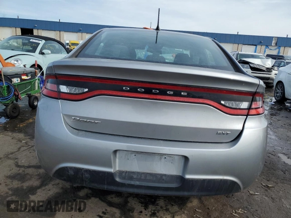 2015 Dodge Dart SXT with VIN 1C3CDFBB8FD222570, listed as a Copart auction lot 46621535 with 158,240 mi miles and Salvage Title. Bid and sale history available at carsss.com. Image 6.