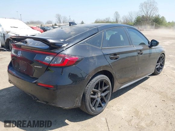 2023 Honda Civic Sport with VIN 19XFL2H86PE019273, listed as a IAAI auction lot 42066031 with 63,817 mi miles and . Bid and sale history available at DreamBid. Image 4.
