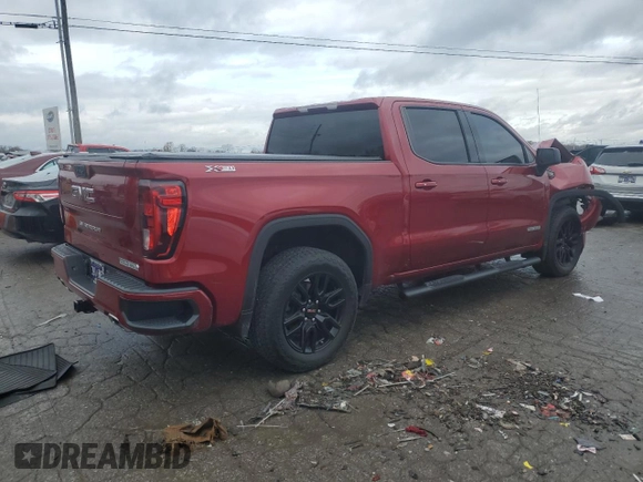 2021 GMC Sierra 1500 Elevation with VIN 3GTU9CED8MG409112, listed as a Copart auction lot 84196104 with 33,285 mi miles and Salvage Title. Bid and sale history available at DreamBid. Image 3.