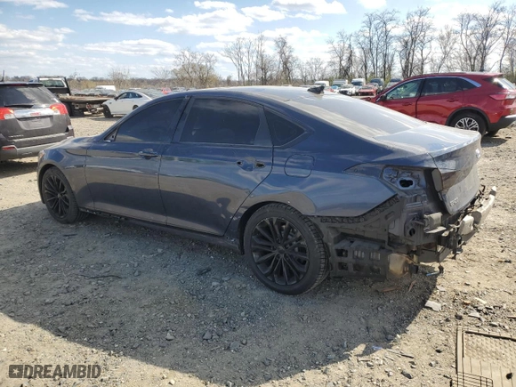 2015 Hyundai Genesis 3.8L with VIN KMHGN4JE7FU049937, listed as a Copart auction lot 50612825 with 79,720 mi miles and Salvage Title. Bid and sale history available at carsss.com. Image 2.