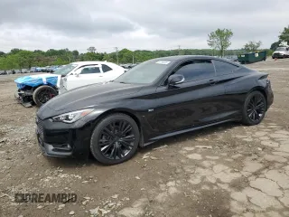 2018 Infiniti Q60 Sport with VIN JN1EV7EL5JM391758, listed as a Copart auction lot 50708295 with 53,380 mi miles and Salvage title. Bid and sale history available at DreamBid. Image 1.