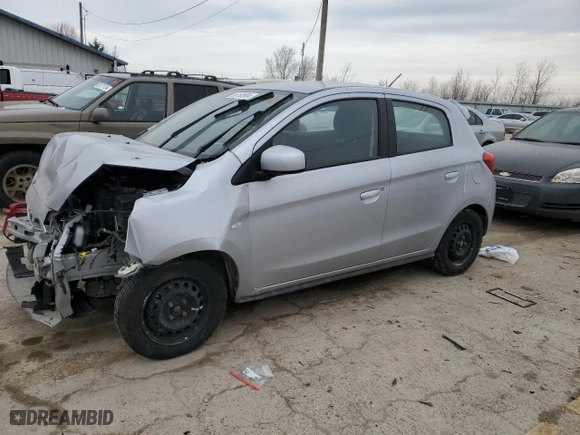 2020 Mitsubishi Mirage ES with VIN ML32A3HJXLH011133, listed as a Copart auction lot 86193904 with 82,732 mi miles and Salvage Title. Bid and sale history available at carsss.com. Image 1.