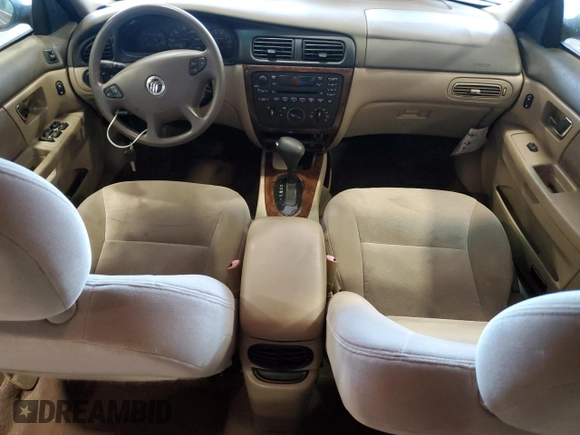 2002 Mercury Sable GS with VIN 1MEFM50U72G650578, listed as a Copart auction lot 62320635 with 74,043 mi miles and Salvage title. Bid and sale history available at DreamBid. Image 8.
