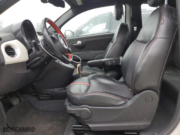 2014 FIAT 500e with VIN 3C3CFFGE5ET172992, listed as a Copart auction lot 55975034 with 146,666 mi miles and Clean Title. Bid and sale history available at carsss.com. Image 7.
