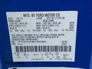 2014 Ford F-150 XL с VIN 1FTFW1CF8EFD03983, выставлен на аукционе IAAI как лот 42234415 с пробегом 97 824 миль миль и . История ставок и продаж доступна на DreamBid. Изображение 9.