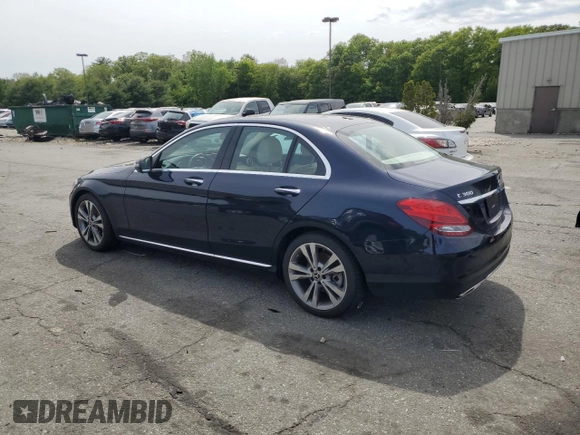 2018 Mercedes-Benz C 300 with VIN 55SWF4JB0JU276292, listed as a Copart auction lot 58014725 with 82,926 mi miles and Salvage title. Bid and sale history available at DreamBid. Image 2.