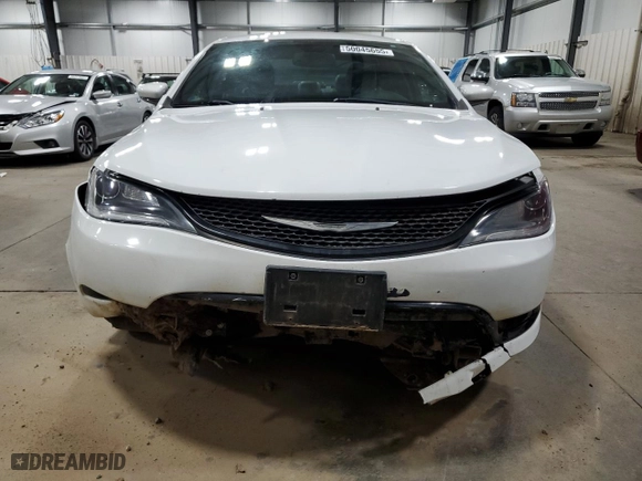 2015 Chrysler 200 S with VIN 1C3CCCDG1FN636665, listed as a Copart auction lot 50045655 with 110,905 mi miles and Salvage Title. Bid and sale history available at carsss.com. Image 5.