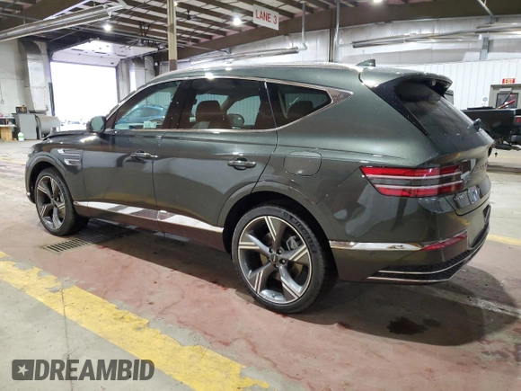 2025 Genesis GV80 Prestige z VIN KMUHEESC4SU250360, wystawiony jako Copart lot #55827155 z przebiegiem 3 214 mil mil oraz Szkoda całkowita • Salvage title. Historia ofert i sprzedaży dostępna na DreamBid. Obrazek 2.