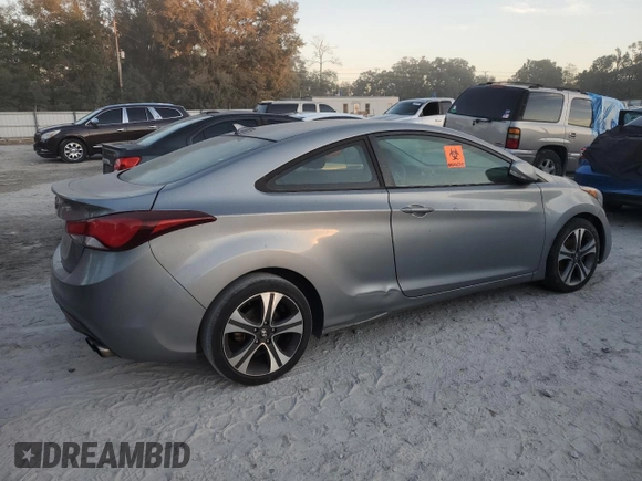 2014 Hyundai Elantra Coupe with VIN KMHDH6AH8EU029386, listed as a Copart auction lot 83245074 with 158,405 mi miles and Clean Title. Bid and sale history available at carsss.com. Image 3.