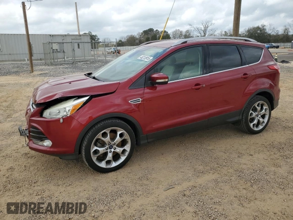 2015 Ford Escape Titanium with VIN 1FMCU0J96FUC32632, listed as a Copart auction lot 48213915 with 120,641 mi miles and Salvage Title. Bid and sale history available at carsss.com. Image 1.
