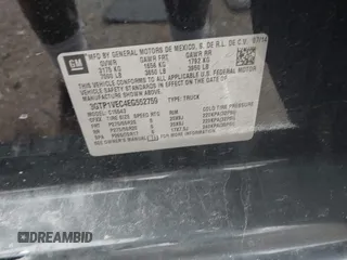 2014 GMC Sierra 1500 SLT with VIN 3GTP1VEC4EG552759, listed as a IAAI auction lot 41705478 with 58,906 mi miles and . Bid and sale history available at DreamBid. Image 9.