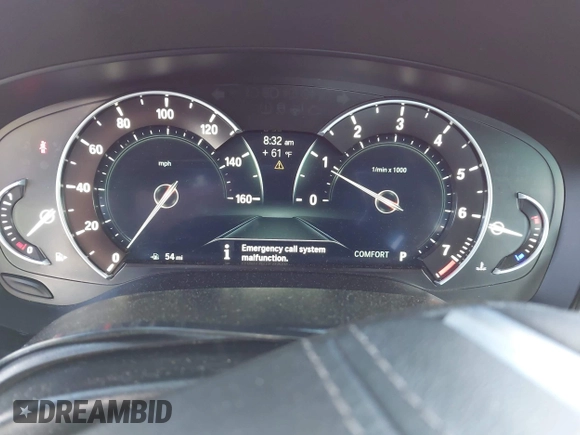 2018 BMW 5 Series 540i xDrive with VIN WBAJE7C58JWD52604, listed as a IAAI auction lot 42264240 with 107,454 mi miles and . Bid and sale history available at DreamBid. Image 7.