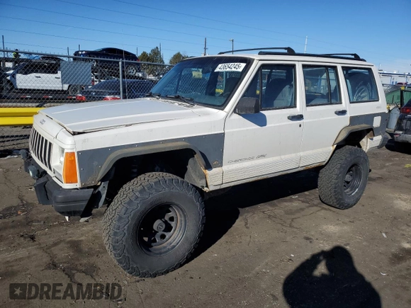1996 Jeep Cherokee Sport with VIN 1J4FJ68S7TL325967, listed as a Copart auction lot 43654245 with 204,182 mi miles and Salvage Title. Bid and sale history available at carsss.com. Image 1.