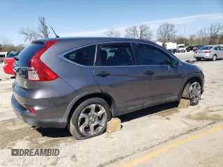 2016 Honda CR-V LX with VIN 5J6RM4H34GL126852, listed as a Copart auction lot 49156005 with 57,352 mi miles and Salvage Title. Bid and sale history available at carsss.com. Image 3.
