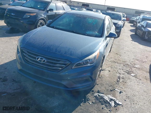 2015 Hyundai Sonata 2.4L Sport with VIN 5NPE34AF6FH178823, listed as a IAAI auction lot 41862573 with 159,069 mi miles. Bid and sale history available at carsss.com. Image 17.