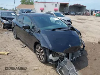 2015 Honda Civic Sedan EX-L with VIN 19XFB2F9XFE249119, listed as a IAAI auction lot 41877073 with 92,886 mi miles. Bid and sale history available at carsss.com. Image 1.