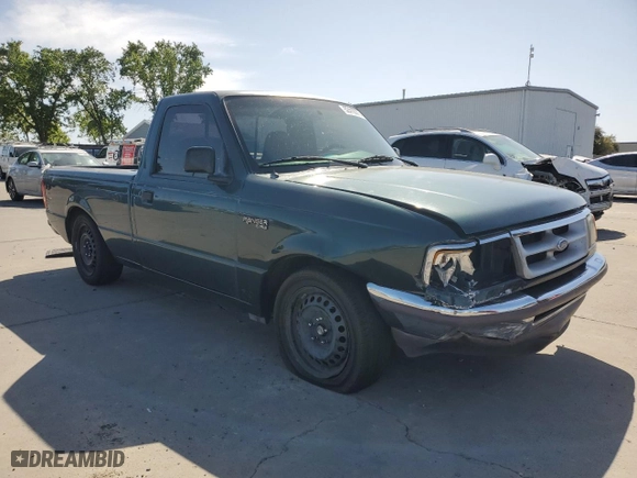 1996 Ford Ranger XL with VIN 1FTCR10A4TPB46270, listed as a Copart auction lot 52410075 with 184,624 mi miles and Salvage Title. Bid and sale history available at carsss.com. Image 4.