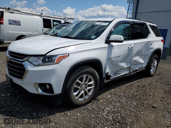 2019 Chevrolet Traverse LT Cloth with VIN 1GNEVGKW1KJ138314, listed as a Copart auction lot 61954473 with 56,718 mi miles. Bid and sale history available at carsss.com. Image 1.