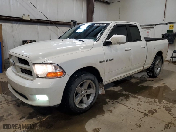 2009 Dodge Ram 1500 ST with VIN 1D3HB18T29S808764, listed as a Copart auction lot 84760094 with 291,165 mi miles and Clean Title. Bid and sale history available at carsss.com. Image 1.
