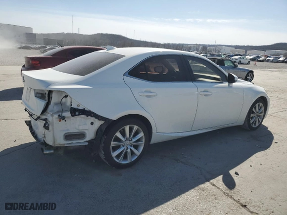 2015 Lexus IS 250 with VIN JTHBF1D20F5043594, listed as a Copart auction lot 49090035 with 130,286 mi miles and Salvage Title. Bid and sale history available at carsss.com. Image 3.