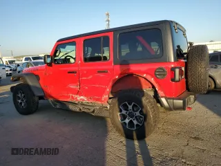 2022 Jeep Wrangler Unlimited Rubicon with VIN 1C4HJXFN5NW129979, listed as a Copart auction lot 88922175 with 36,578 mi miles and Salvage title. Bid and sale history available at DreamBid. Image 2.