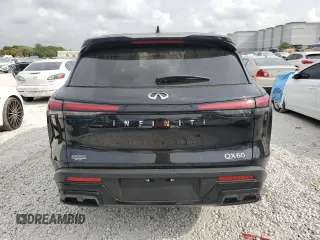 2024 Infiniti QX60 Luxe с VIN 5N1DL1FR1RC345369, выставлен на аукционе Copart как лот 50631105 с пробегом 1 400 миль миль и Списание • Salvage title. История ставок и продаж доступна на DreamBid. Изображение 6.