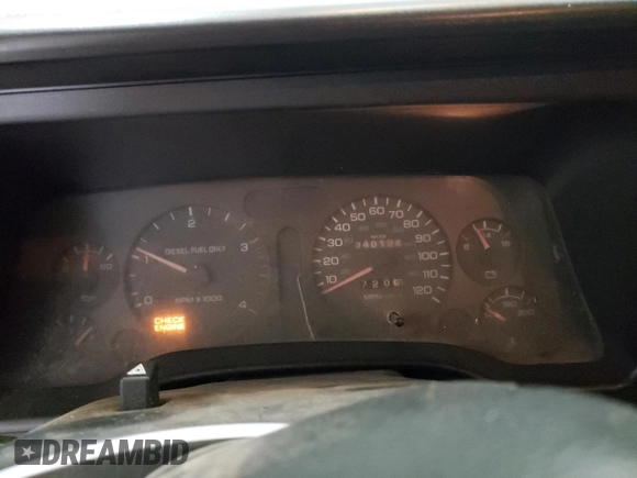 1997 Dodge Ram 2500 with VIN 3B7KC23D1VM591552, listed as a Copart auction lot 41504415 with 340,124 mi miles and Salvage Title. Bid and sale history available at carsss.com. Image 9.