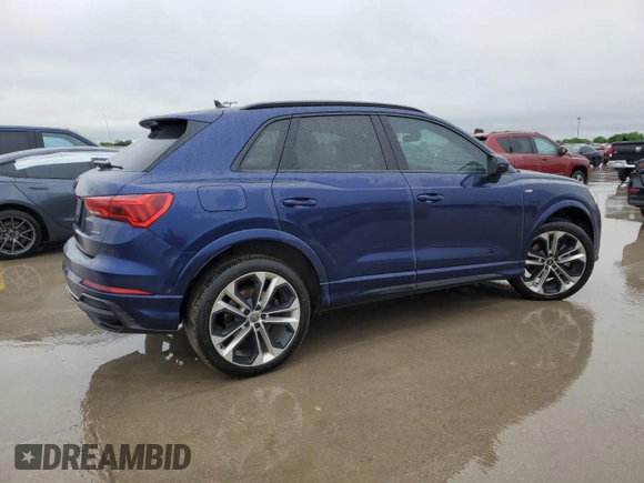 2022 Audi Q3 S line Premium Plus with VIN WA1EECF36N1062783, listed as a Copart auction lot 51578425 with 110,454 mi miles and Clean title. Bid and sale history available at DreamBid. Image 3.