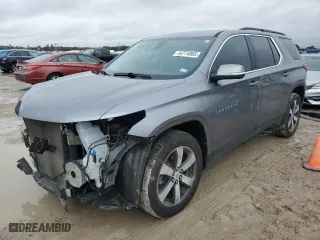 2021 Chevrolet Traverse LT Leather with VIN 1GNERHKW2MJ163235, listed as a Copart auction lot 44774865 with 72,039 mi miles and Salvage Title. Bid and sale history available at carsss.com. Image 1.
