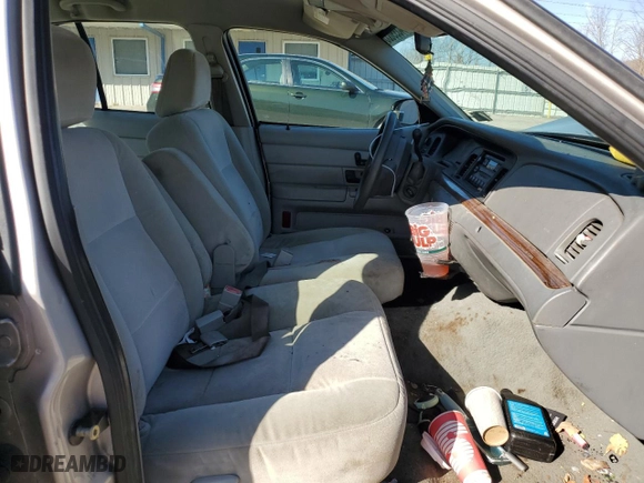 2005 Ford Crown Victoria LX with VIN 2FAFP74W85X121659, listed as a Copart auction lot 44399655 with 145,525 mi miles and Salvage Title. Bid and sale history available at carsss.com. Image 7.