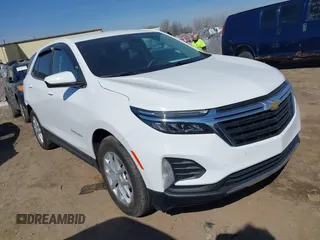 2024 Chevrolet Equinox LT with VIN 3GNAXKEG6RS127804, listed as a IAAI auction lot 41791748 with 14,540 mi miles. Bid and sale history available at carsss.com. Image 1.