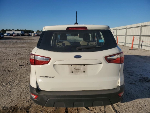 2021 Ford EcoSport S with VIN MAJ3S2FE8MC447837, listed as a Copart auction lot 89009595 with 37,442 mi miles and Salvage Title. Bid and sale history available at carsss.com. Image 6.