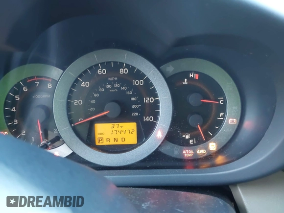 2010 Toyota RAV4 with VIN JTMBF4DV2A5031226, listed as a IAAI auction lot 41891724 with 174,472 mi miles. Bid and sale history available at carsss.com. Image 7.