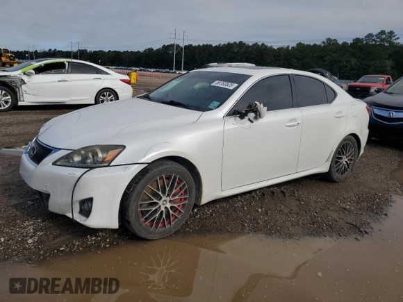 2012 Lexus IS 350 with VIN JTHBE5C26C5029741, listed as a Copart auction lot 59763525 with 112,834 mi miles and Salvage title. Bid and sale history available at DreamBid. Image 1.