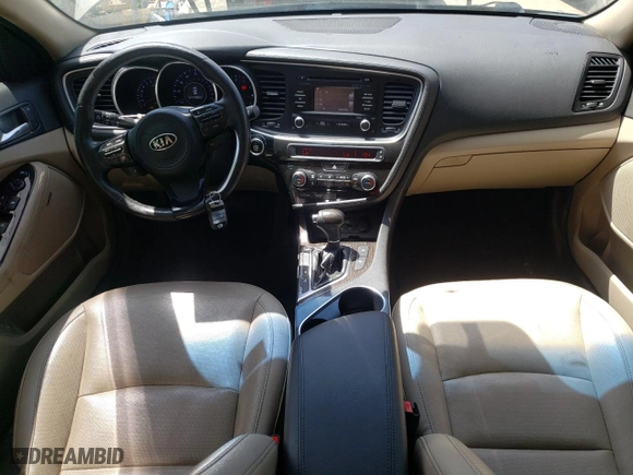 2015 Kia Optima EX with VIN 5XXGN4A76FG391651, listed as a Copart auction lot 54016675 with 155,864 mi miles and Clean Title. Bid and sale history available at carsss.com. Image 8.