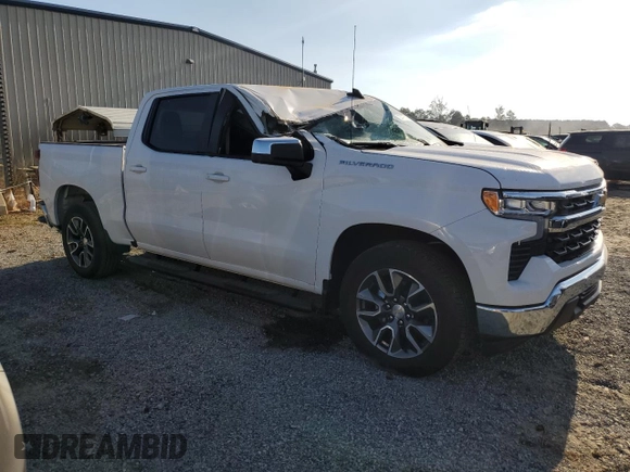 2023 Chevrolet Silverado 1500 LT with VIN 2GCPACED5P1115863, listed as a Copart auction lot 73795134 with 3,827 mi miles and Salvage Title. Bid and sale history available at DreamBid. Image 4.