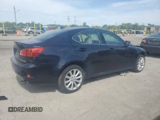 2010 Lexus IS 250 with VIN JTHCF5C21A5041066, listed as a Copart auction lot 57221695 with 256,419 mi miles and Salvage title. Bid and sale history available at DreamBid. Image 3.