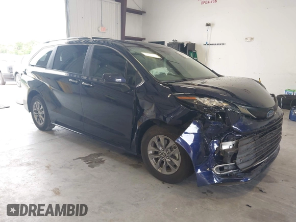 2023 Toyota Sienna XLE with VIN 5TDYRKEC2PS145751, listed as a IAAI auction lot 42661436 with 26,827 mi miles and . Bid and sale history available at DreamBid. Image 1.
