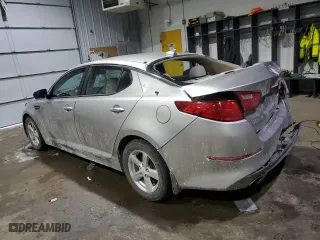 2014 Kia Optima LX with VIN KNAGM4A74E5452322, listed as a Copart auction lot 46054655 with 141,738 mi miles and Salvage Title. Bid and sale history available at carsss.com. Image 2.