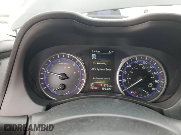 2015 Infiniti Q50 Sport with VIN JN1BV7AR5FM408935, listed as a Copart auction lot 51476815 with 111,372 mi miles and Salvage title. Bid and sale history available at DreamBid. Image 9.