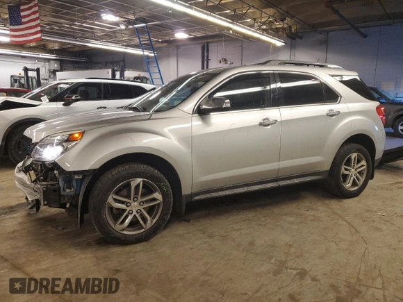 2017 Chevrolet Equinox Premier with VIN 2GNALDEK4H1598937, listed as a Copart auction lot 42522775 with 76,281 mi miles and Salvage Title. Bid and sale history available at carsss.com. Image 1.