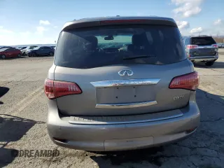 2012 Infiniti QX56 7-passenger with VIN JN8AZ2NE4C9020833, listed as a Copart auction lot 80353974 with 201,872 mi miles and Salvage Title. Bid and sale history available at carsss.com. Image 6.