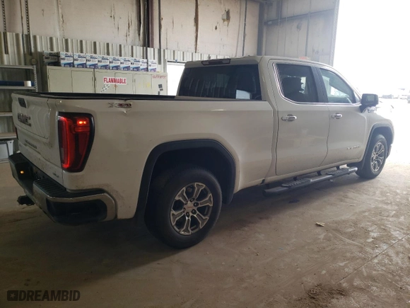 2019 GMC Sierra 1500 SLT with VIN 3GTU9DED0KG308438, listed as a Copart auction lot 48434035 with 166,724 mi miles and Salvage Title. Bid and sale history available at carsss.com. Image 3.