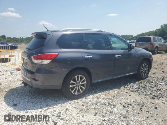 2014 Nissan Pathfinder S with VIN 5N1AR2MM7EC697185, listed as a Copart auction lot 63711745 with 137,153 mi miles and Clean title. Bid and sale history available at DreamBid. Image 3.