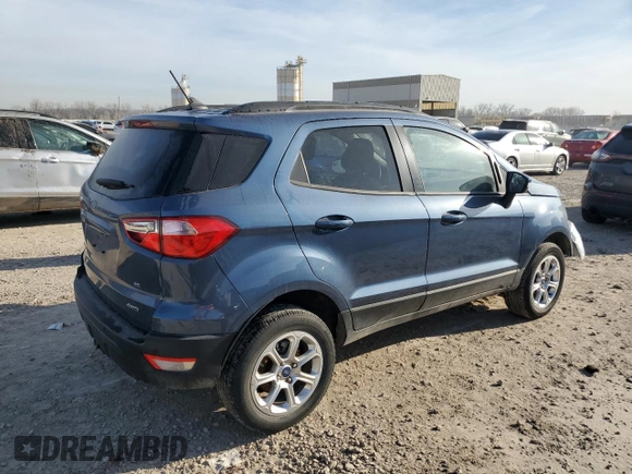 2022 Ford EcoSport SE with VIN MAJ6S3GL4NC469965, listed as a Copart auction lot 48806695 with 58,153 mi miles and Salvage Title. Bid and sale history available at carsss.com. Image 3.