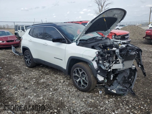 2025 Jeep Compass Limited with VIN 3C4NJDCN5ST535008, listed as a Copart auction lot 51478075 with 370 mi miles and Salvage title. Bid and sale history available at DreamBid. Image 4.