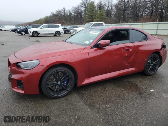 2025 BMW M2 with VIN 3MF23DM09S8E91515, listed as a Copart auction lot 84120994 with 2,568 mi miles and Salvage Title. Bid and sale history available at carsss.com. Image 1.