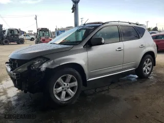 2007 Nissan Murano SL with VIN JN8AZ08T67W526041, listed as a Copart auction lot 45974875 with 188,552 mi miles and Salvage Title. Bid and sale history available at carsss.com. Image 1.