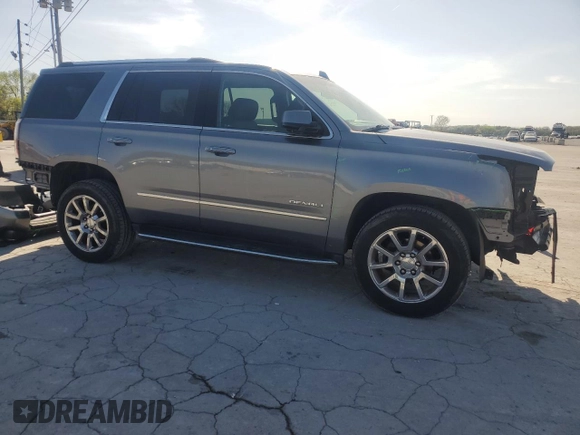 2018 GMC Yukon Denali with VIN 1GKS2CKJ7JR144608, listed as a Copart auction lot 52382995 with 71,956 mi miles and Salvage Title. Bid and sale history available at carsss.com. Image 4.