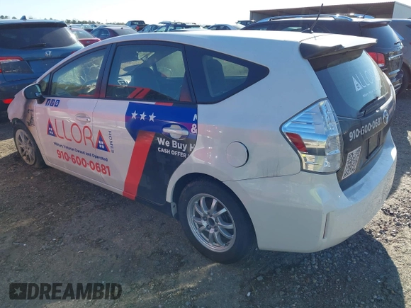 2013 Toyota Prius Two with VIN JTDZN3EU6D3212895, listed as a IAAI auction lot 41854065 with Not Provided miles and . Bid and sale history available at carsss.com. Image 3.
